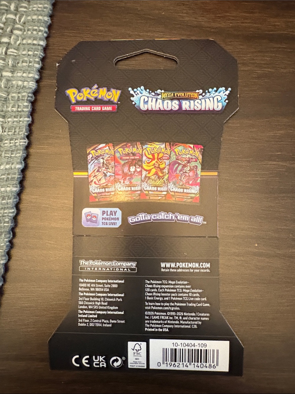 Chaos Rising Booster Pack - Multicolor Artwork - Picture 2 of 2